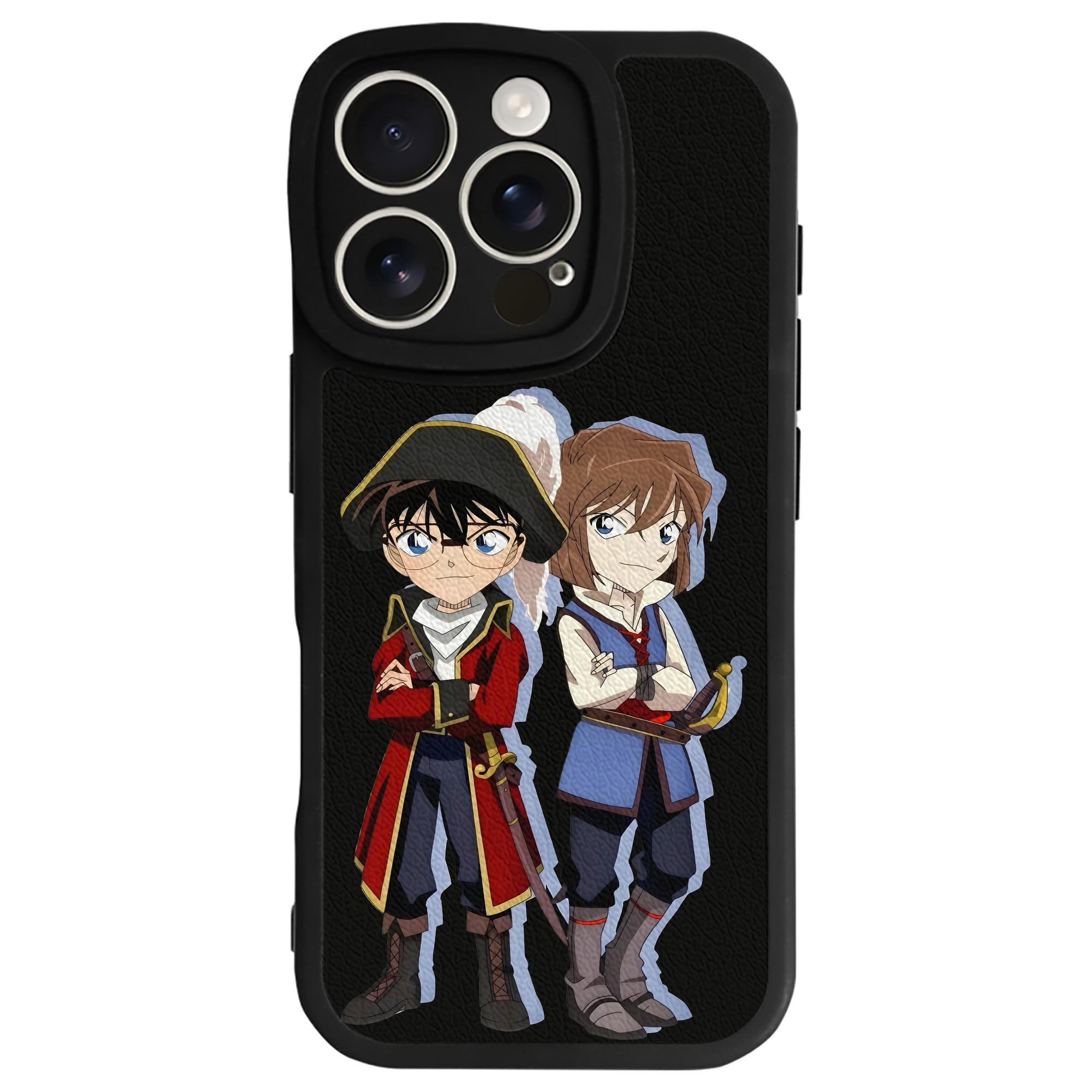 （画像用） 名探偵コナン 灰原 哀 はいばら あい Detective Conan Anita Hailey、Vi Graythorn Haibara Ai 【iPhone 16シリーズ対応】シリコンスマホケース（レザー調） 材質：シリコン